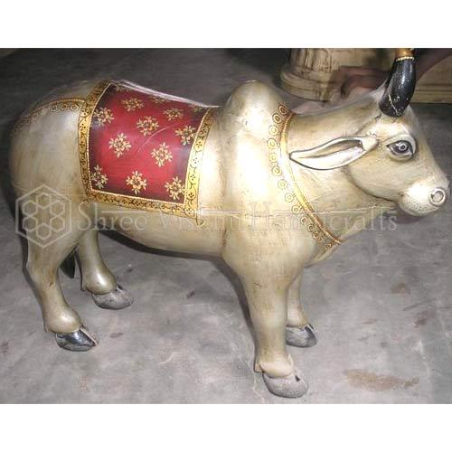 Wooden Decorative Painted Ox Manufacturer Supplier Wholesale Exporter Importer Buyer Trader Retailer in Jaipur Rajasthan India